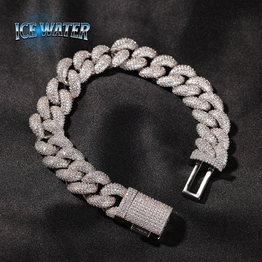 ICE WATER 14mm bubble Cuban Chain ,Hip Hop bracelets