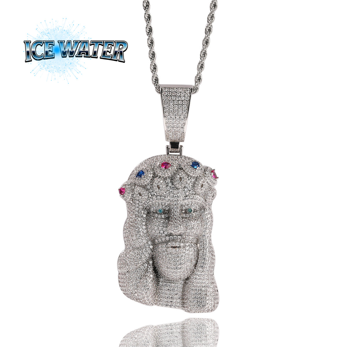 ICE WATER Large Jesus Piece Pendant