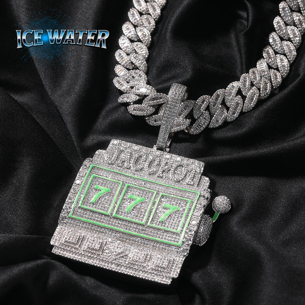 ICE WATER Luminous 777 Pendant, Copper Inlaid Zirconia