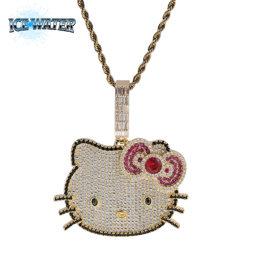 ICE WATER Hello Kitty Pendant Copper zironia