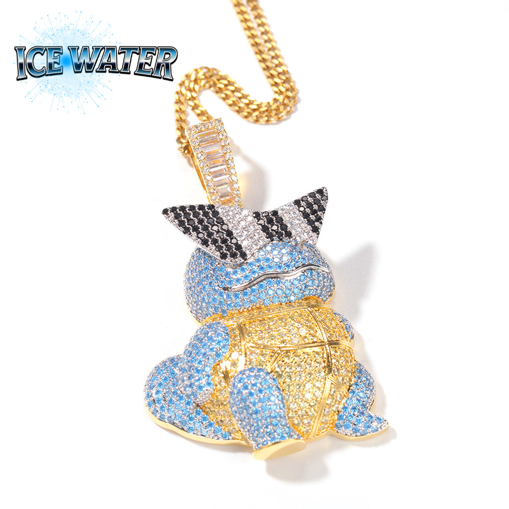 ICE WATER Pokemon cartoon pendant copper zirconia