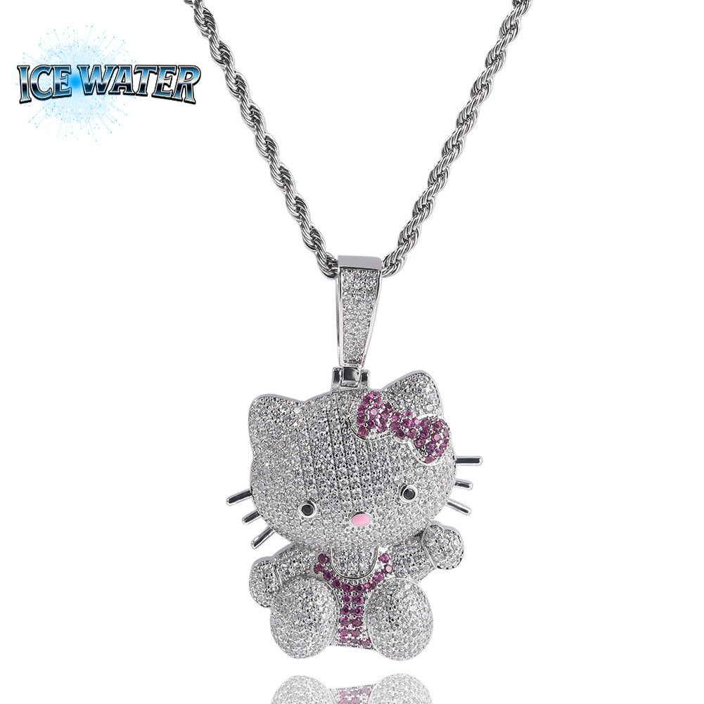 ICE WATER Hello Kitty Pendant Copper zironia